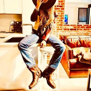 Bed Stu Women’s Harness Moto Cobbler Series Tan Brown Leather Boots